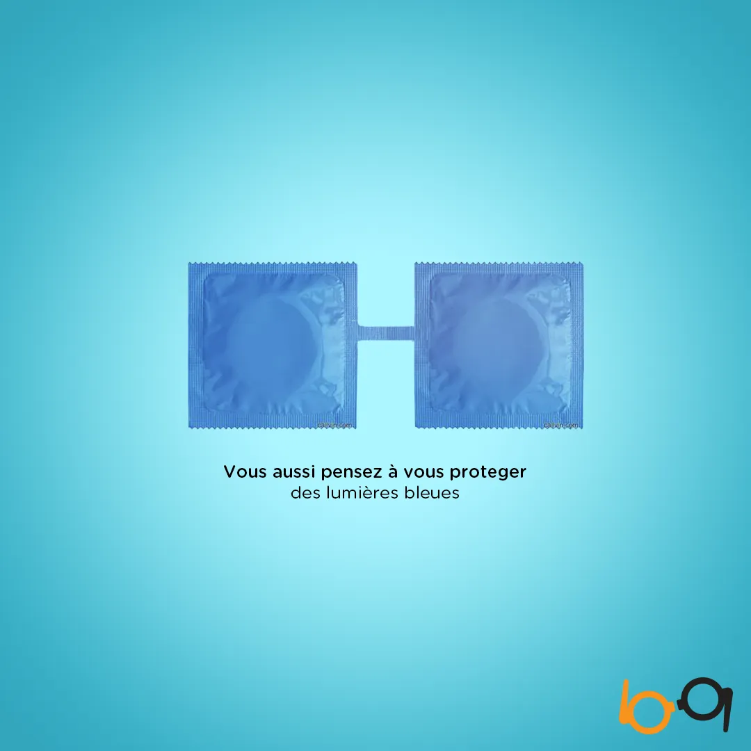 Post réseaux sociaux — protégez-vous des lumières bleues